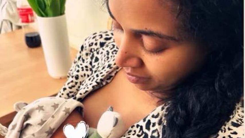 "Müde, aber glücklich": Sarah Joelle Jahnel teilt Babyfotos