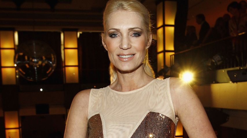 Sarah Kern bei einer Fashion-Show in Berlin im Januar 2012
