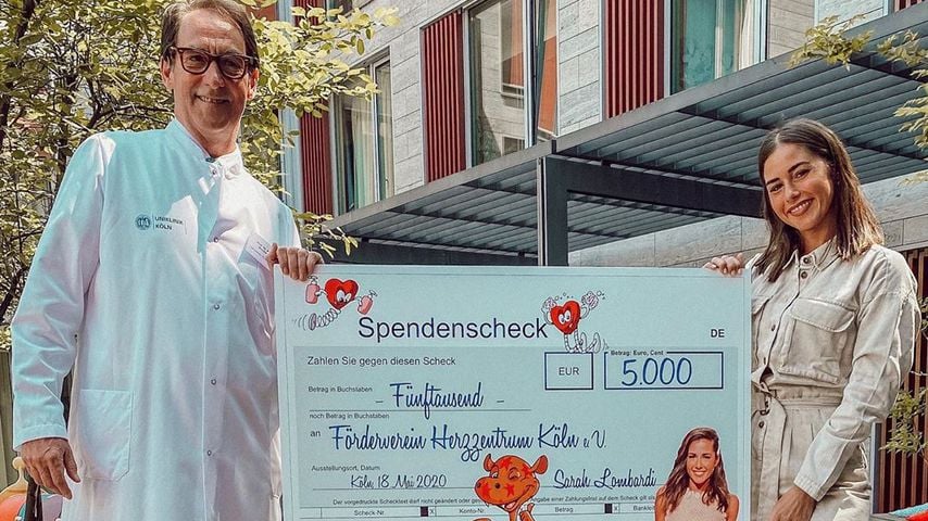 Sarah Lombardi spendet Geld an Klinik, die Alessio rettete