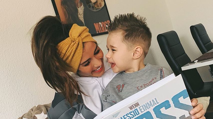 Sängerin Sarah Lombardi mit Sohn Alessio