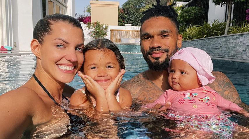 Sarah, Mia Rose, Kyla und Dominic Harrison