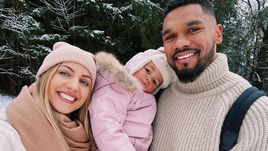 Sarah, Mia und Dominic Harrison