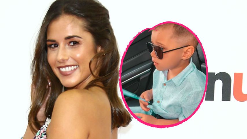 Süßer Styler: Alessio Lombardi cool in Hemd und Sonnenbrille