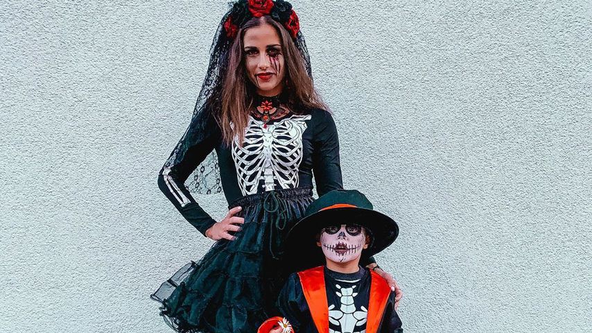 Sarah und Alessio Lombardi an Halloween 2019