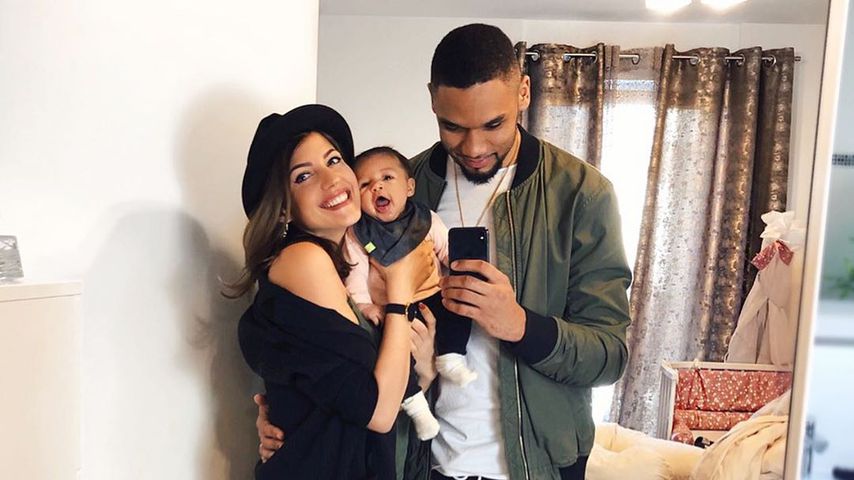 Sarah und Dominic Harrison mit ihrer Tochter Mia Rose