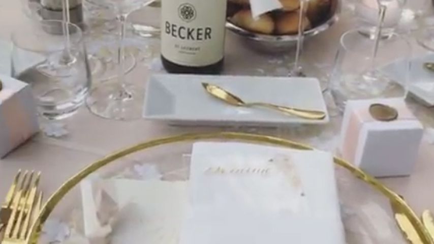 Sarah und Dominic Harrisons Hochzeitsdeko