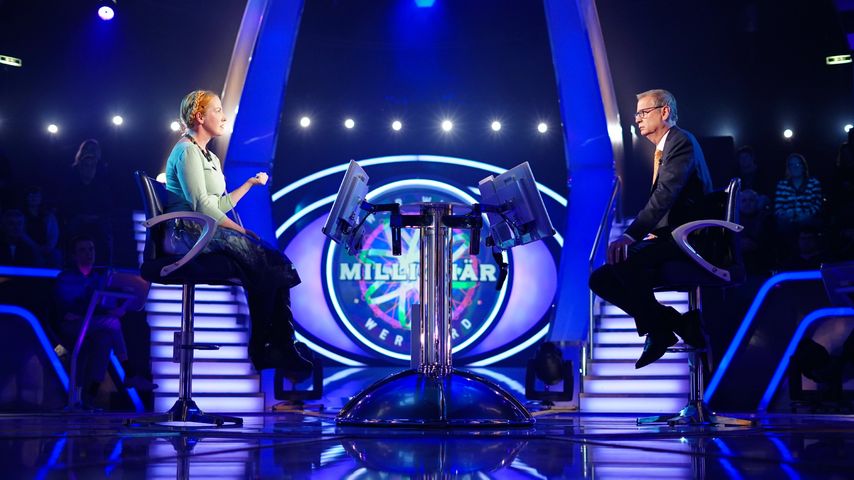 Sarah Wieding und Günther Jauch bei "Wer wird Millionär?"