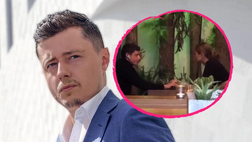 Neu vergeben? Sascha Koslowski hält Händchen im Restaurant