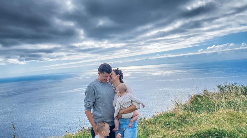 Sascha Koslowski, Paola Maria und ihre Kinder Leonardo und Alessandro