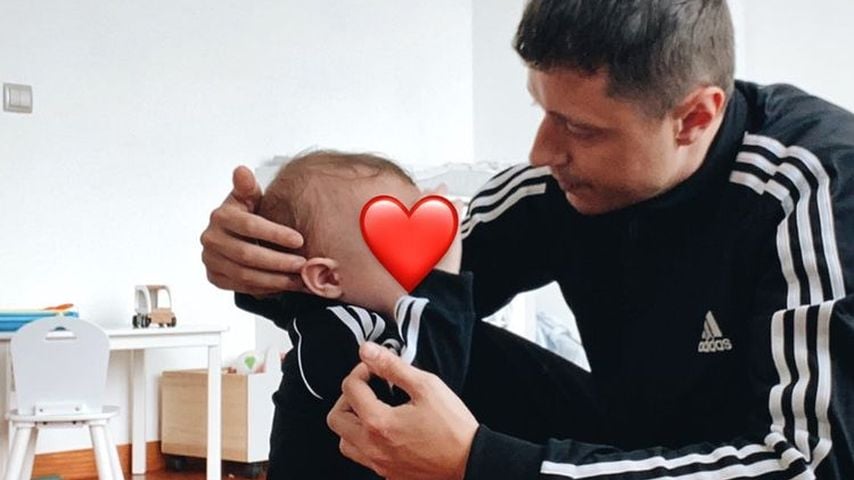 Sascha Koslowski mit seinem Sohn im März 2022