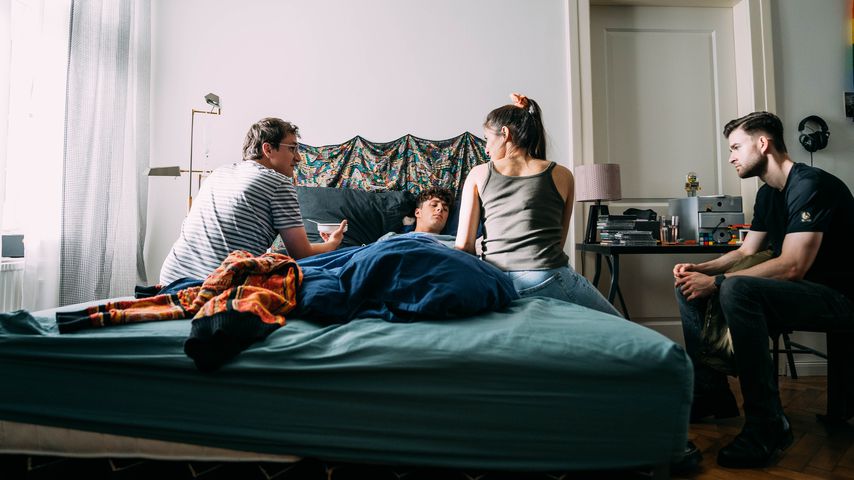 Sascha Quade, Lukas White, Celine Beran und Patrick Mölleken