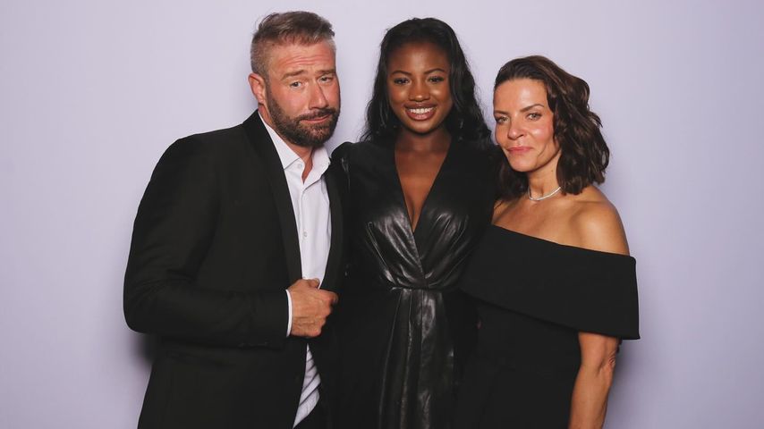 Sasha mit seiner Ehefrau Julia und Fabienne Urbach
