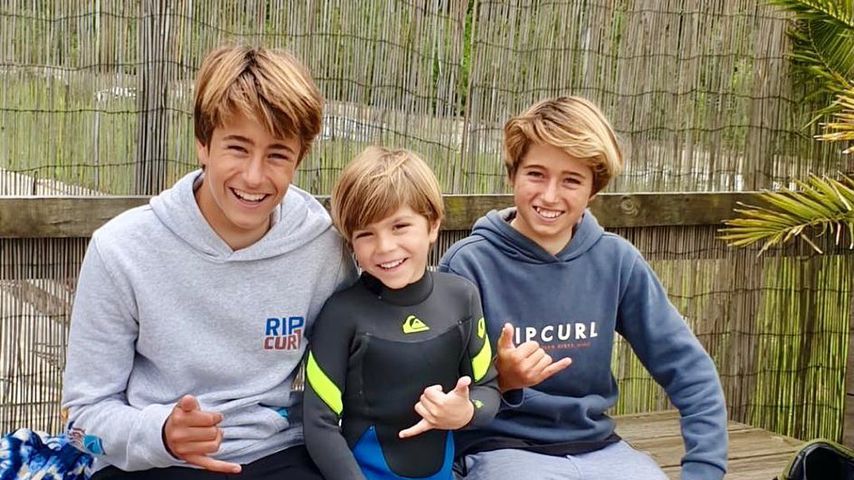 Sasha Piqué Mebarak mit Kai und Hans Odriozola