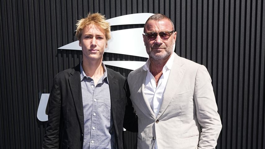 Sasha Schreiber mit seinem Papa Liev, September 2024