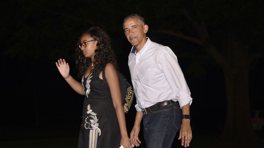 Sasha und Barack Obama im Juni 2016