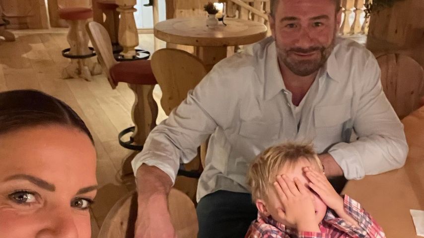 Sasha mit seiner Frau Julia Röntgen und seinem Sohn Otto