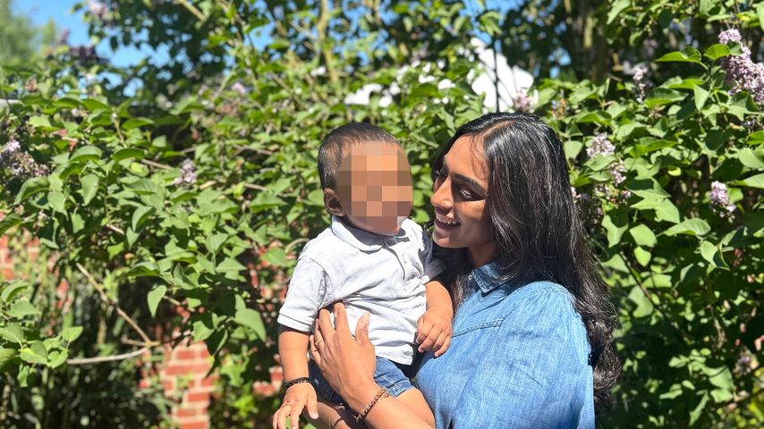 Sayana Ranjan und ihr Sohn Krish, Mai 2025