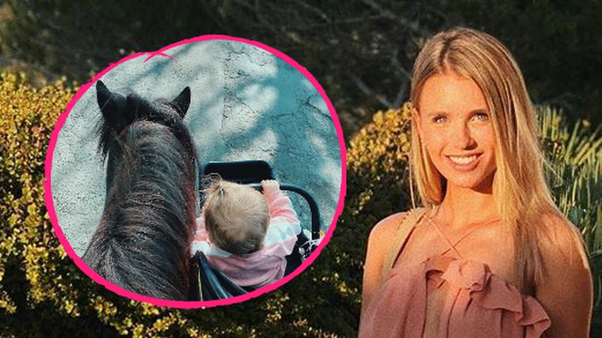 Spaziergang: Hier führt Scarlett Gartmann Pony und Kind aus!