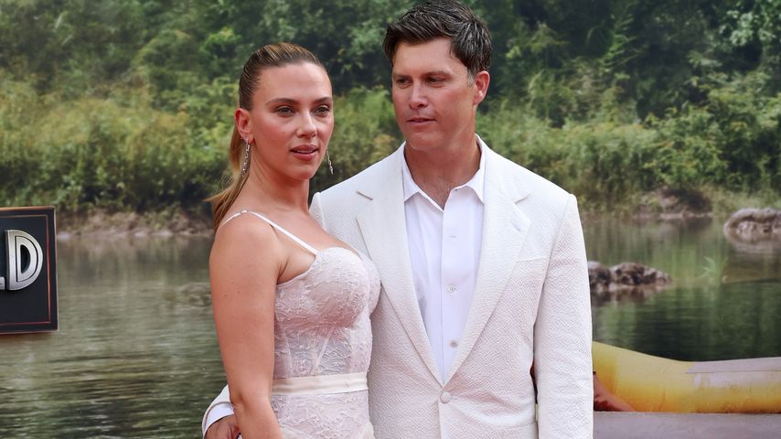 Scarlett Johansson, Schauspielerin, mit ihrem Mann Colin Jost