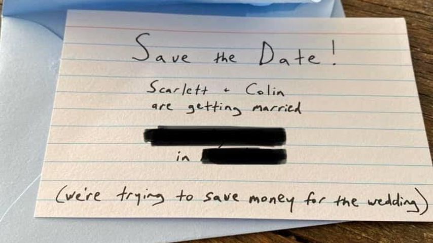 Scarlett Johansson und Colin Josts Save-the-Date-Karten
