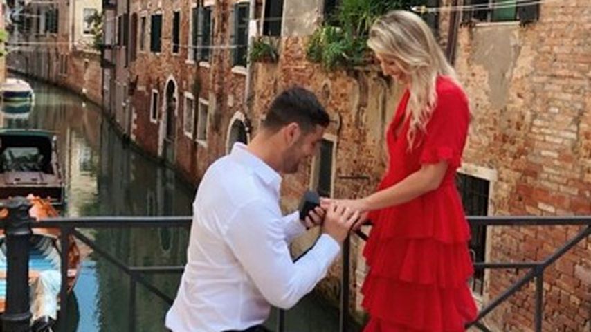 Bloggerin Scarlett London mit ihrem Verlobten David Mitchell in Venedig, August 2019