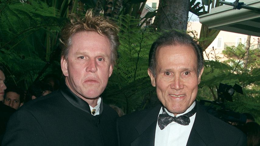 Schauspieler Gary Busey und Henry Silva bei der Oscar-Party, 2001