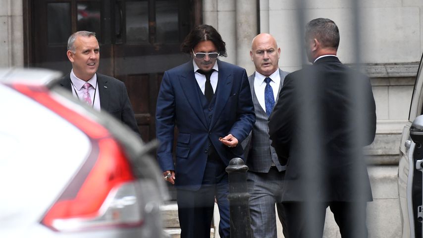 Schauspieler Johnny Depp am Londoner Gerichtshof im Juli 2020