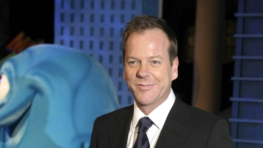 Schauspieler Kiefer Sutherland bei der Premiere des Films "Monster vs. Aliens" in Berlin