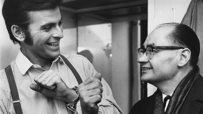 Schauspieler Stuart Damon (links) und Alfred George Hinds im Jahr 1966