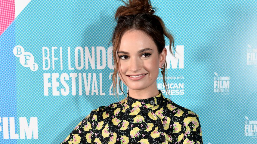 Schauspielerin Lily James bei der "Rare Beasts"-Premiere in London, 2019