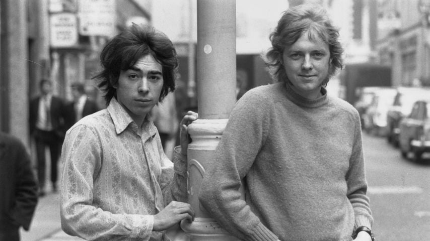 Komponist Andrew Lloyd Webber mit seinem Schreibpartner und Liedtexter Tim Rice