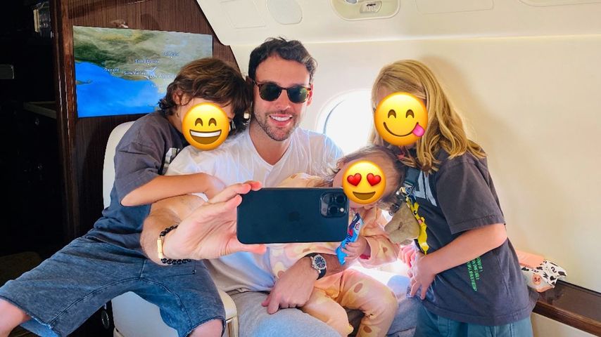 Scooter Braun mit seinen Kindern