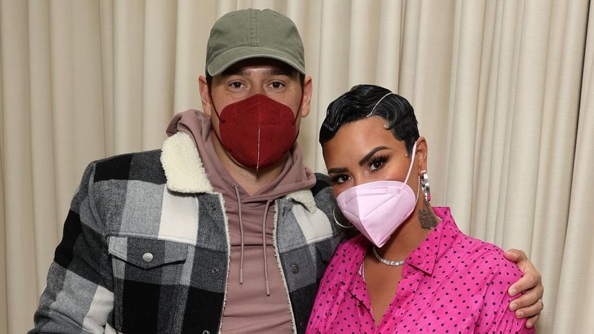 Scooter Braun und Demi Lovato im Jahr 2021