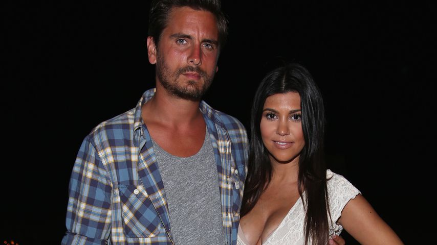 Scott Disick und Kourtney Kardashian auf einer Party im August 2014