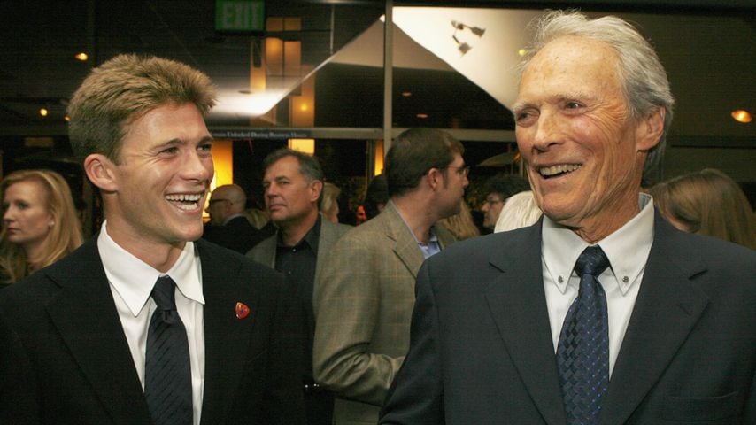 Scott Eastwood und Clint Eastwood bei der Premiere von "Flags of our Fathers"