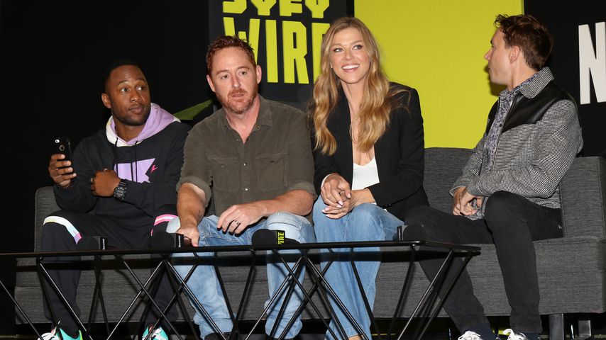 Scott Grimes und Adrianne Palicki mit "The Orville"-Kollegen auf der Comic-Con in New York