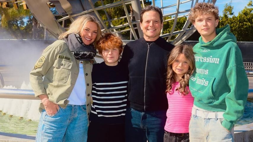 Scott Wolf mit Ex-Frau Kelley Wolf und den gemeinsamen Kindern beim Besuch der Universal Studios