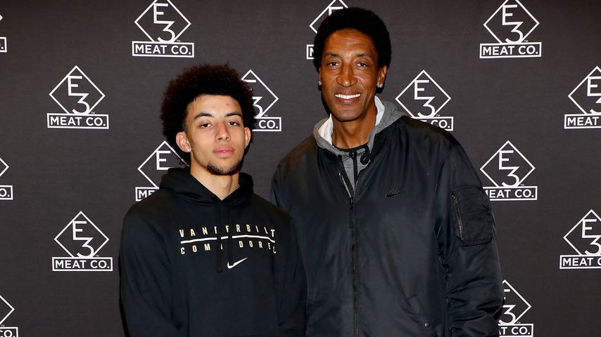 NBA-Spieler Scottie Pippen und sein Sohn Scottie Jr