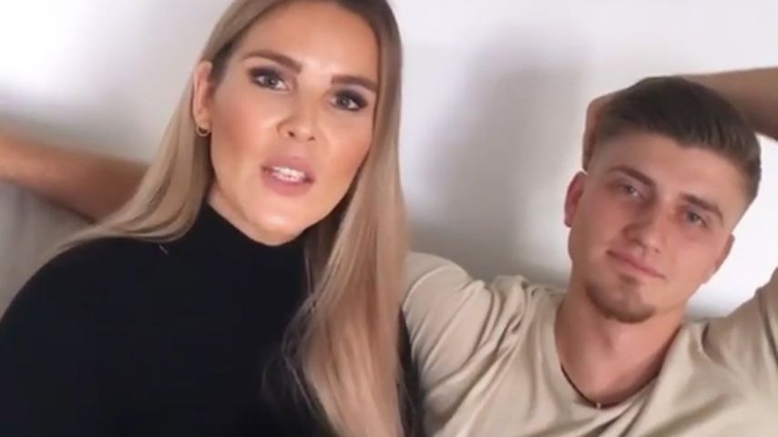 Christin Kaeber und ihr Freund Leons