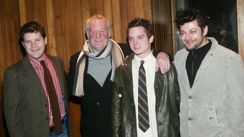 Sean Astin, Bernard Hill, Elijah Wood und Andy Serkis, "Der Herr der Ringe"-Stars