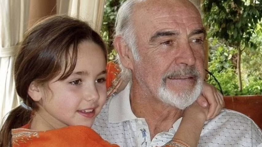 Sean Connery und seine Enkelin Saskia Connery