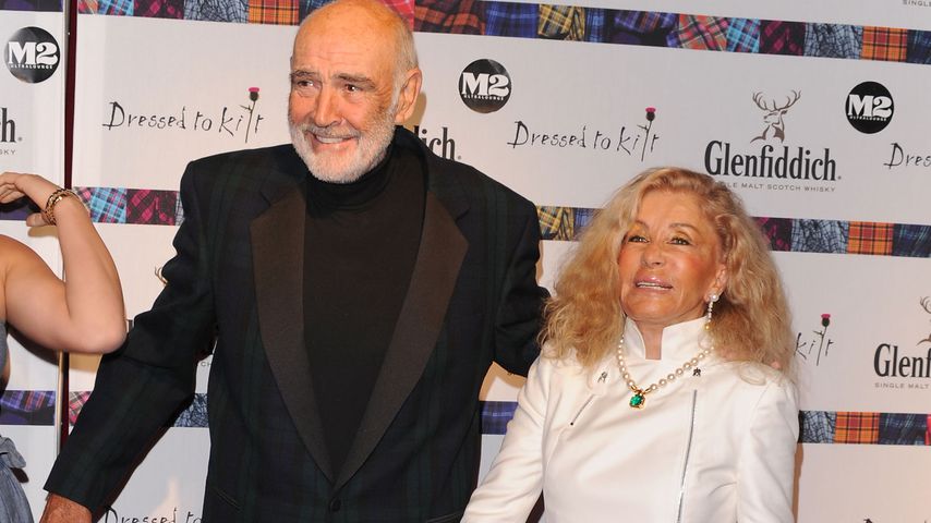 Sean Connery mit seiner Frau Micheline Roquebrune