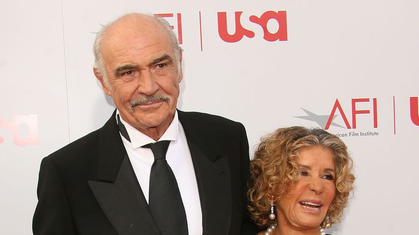 Sean Connery mit seiner Frau Micheline Roquebrune, 2006 in Hollywood