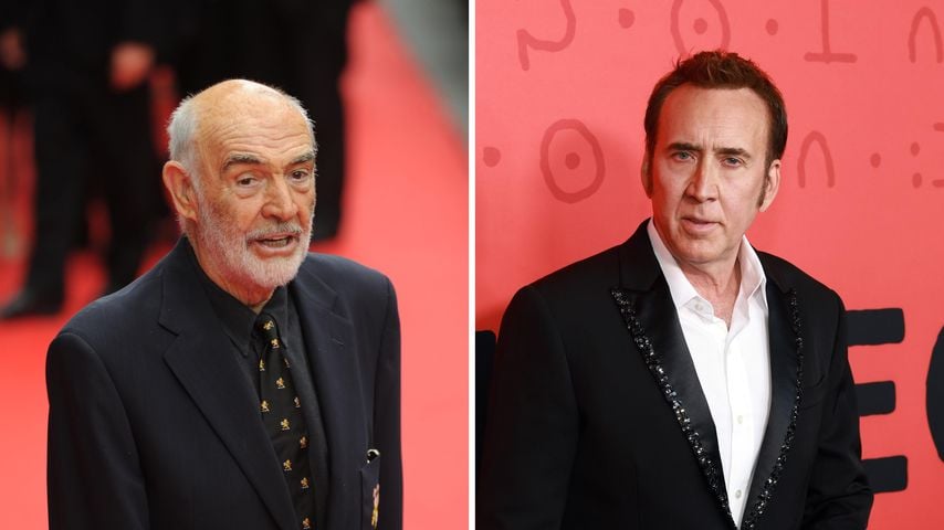 Collage: Sean Connery und Nicolas Cage