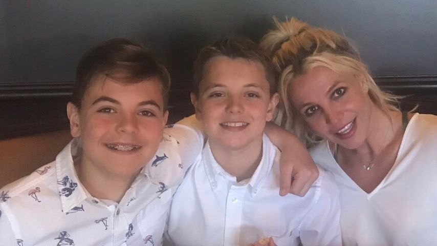 Britney Spears mit ihren Söhnen im Mai 2018