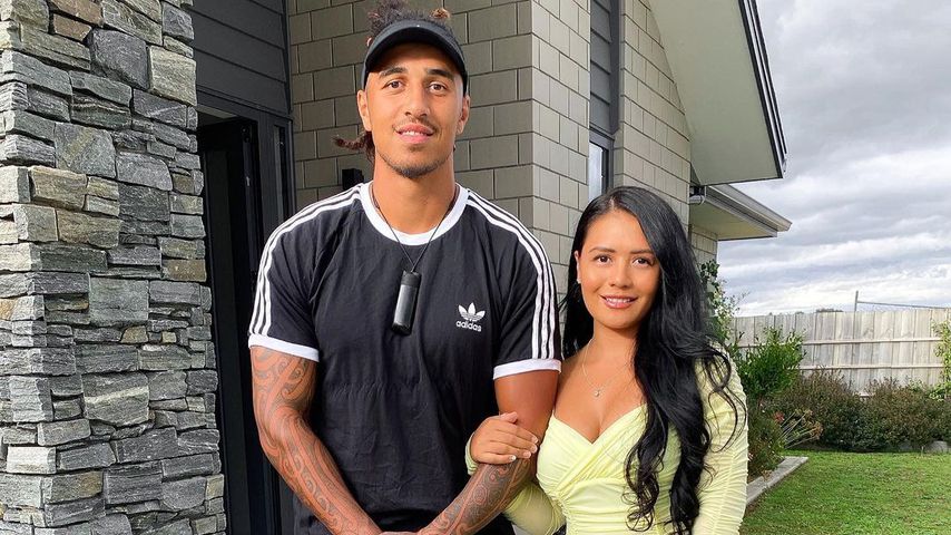 Sean Wainui mit seiner Frau Paige