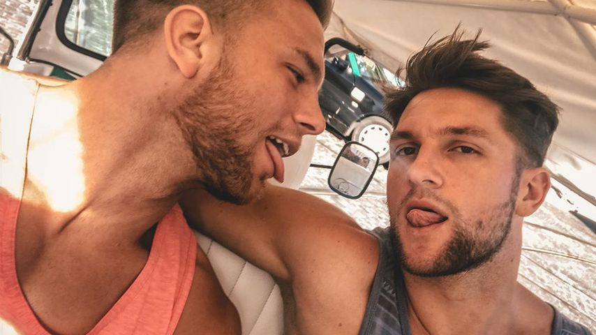 Sebastian Preuss und sein bester Freund Chris im April 2020