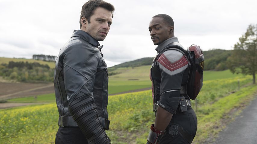 Sebastian Stan als Winter Soldier und Anthony Mackie als Falcon