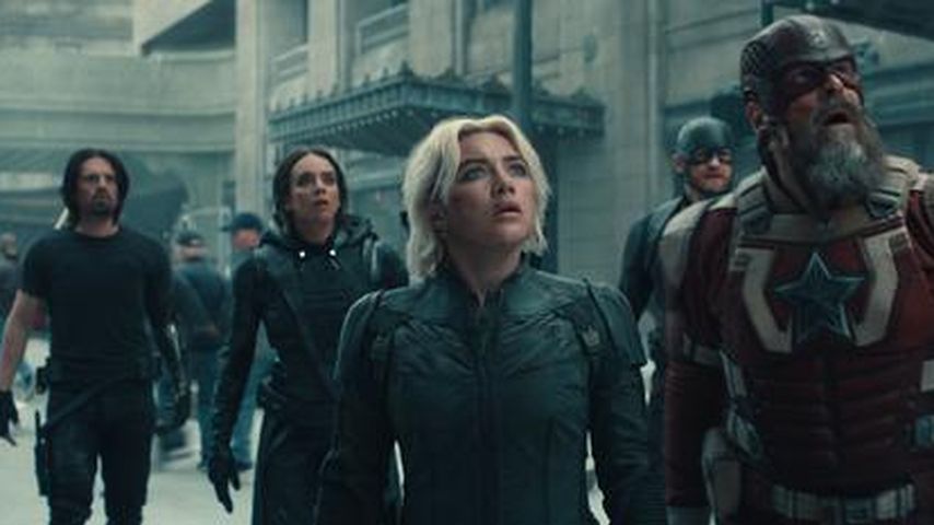 Sebastian Stan, Hannah John-Kamen, Florence Pugh und David Harbour in "Thunderbolts*"