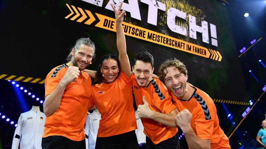 Sebastian Ströbel mit seinem "Catch!"-Team